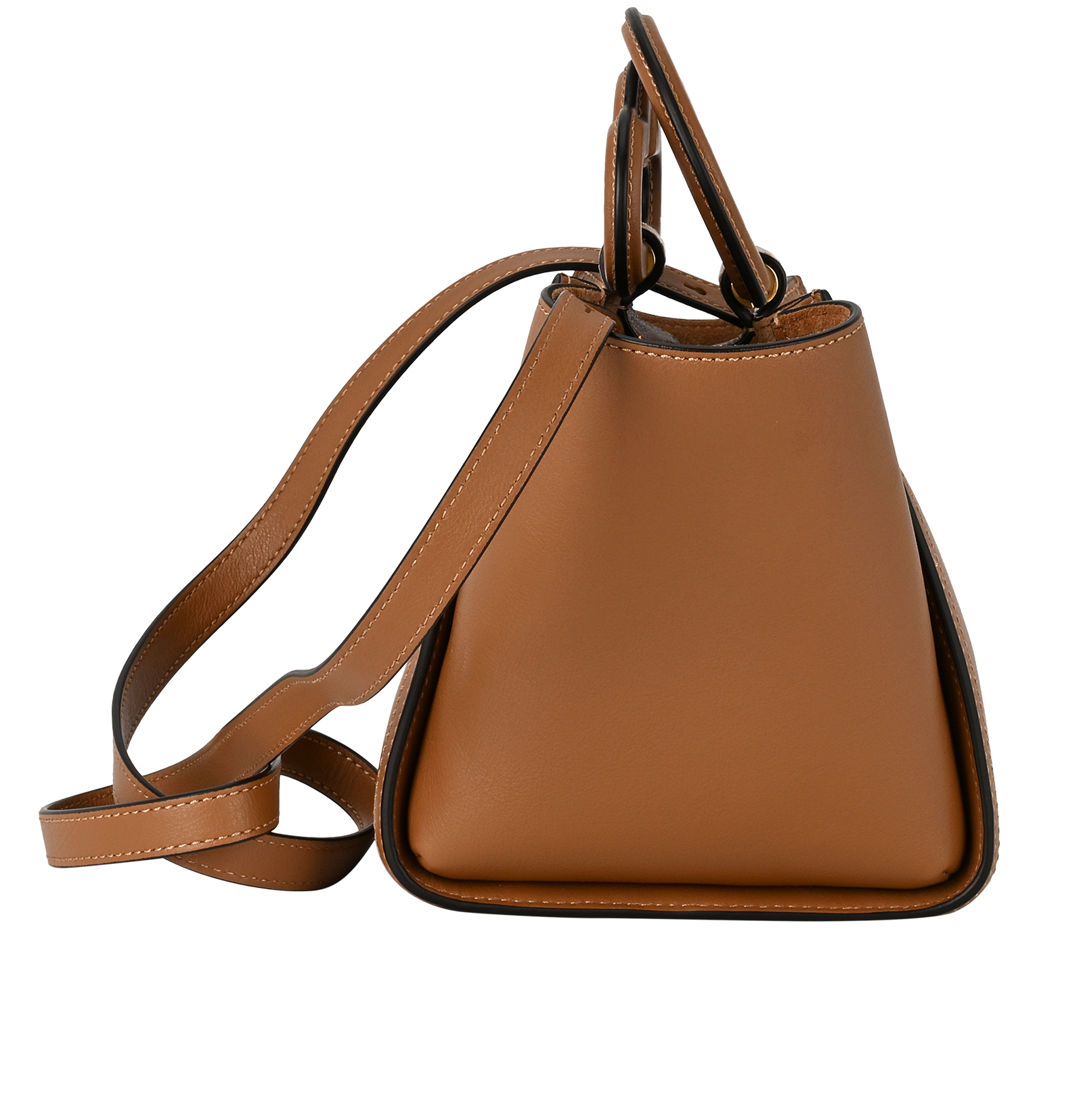 Mini Rider, &pound;495, Handbags, Brown, Leather, Side view